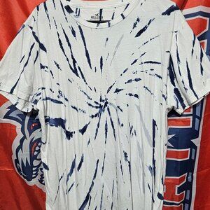 Hollister White & Blue Tie Dye T-Shirt